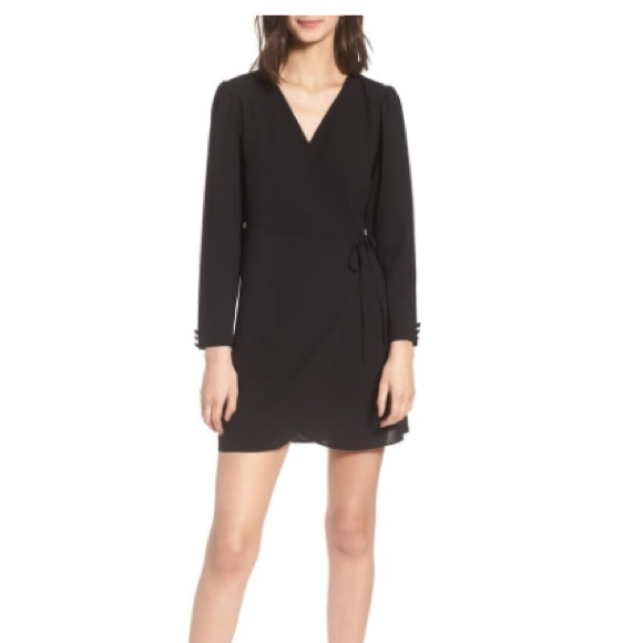Worn Once TopShop Crepe Wrap Mini Dress 4 - Picture 1 of 6